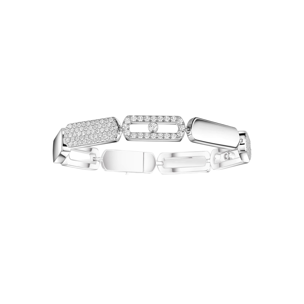 Imperial Move GM Bracelet Diamant Or Blanc