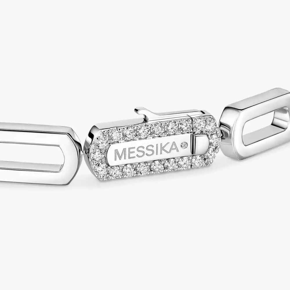 Imperial Move GM Bracelet Diamant Or Blanc