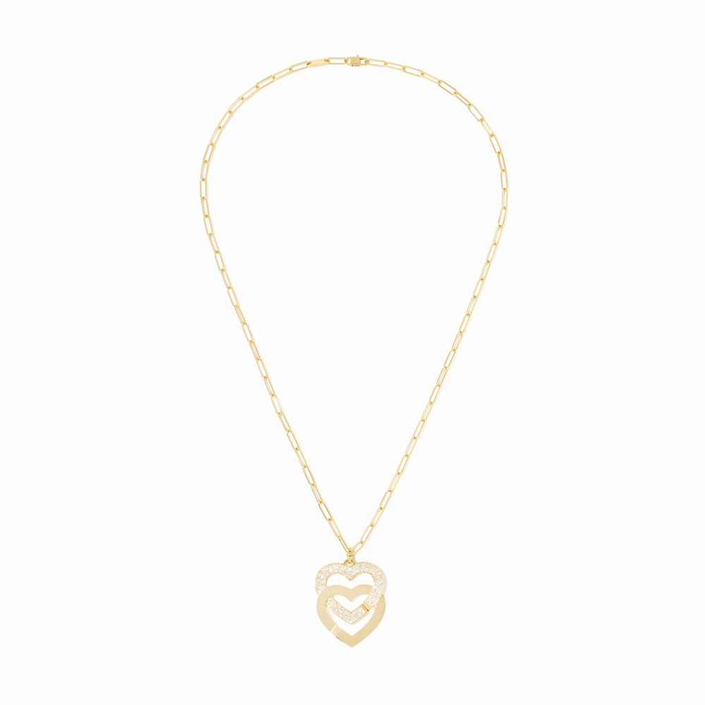 Pendant On Chain Double Cœurs R27