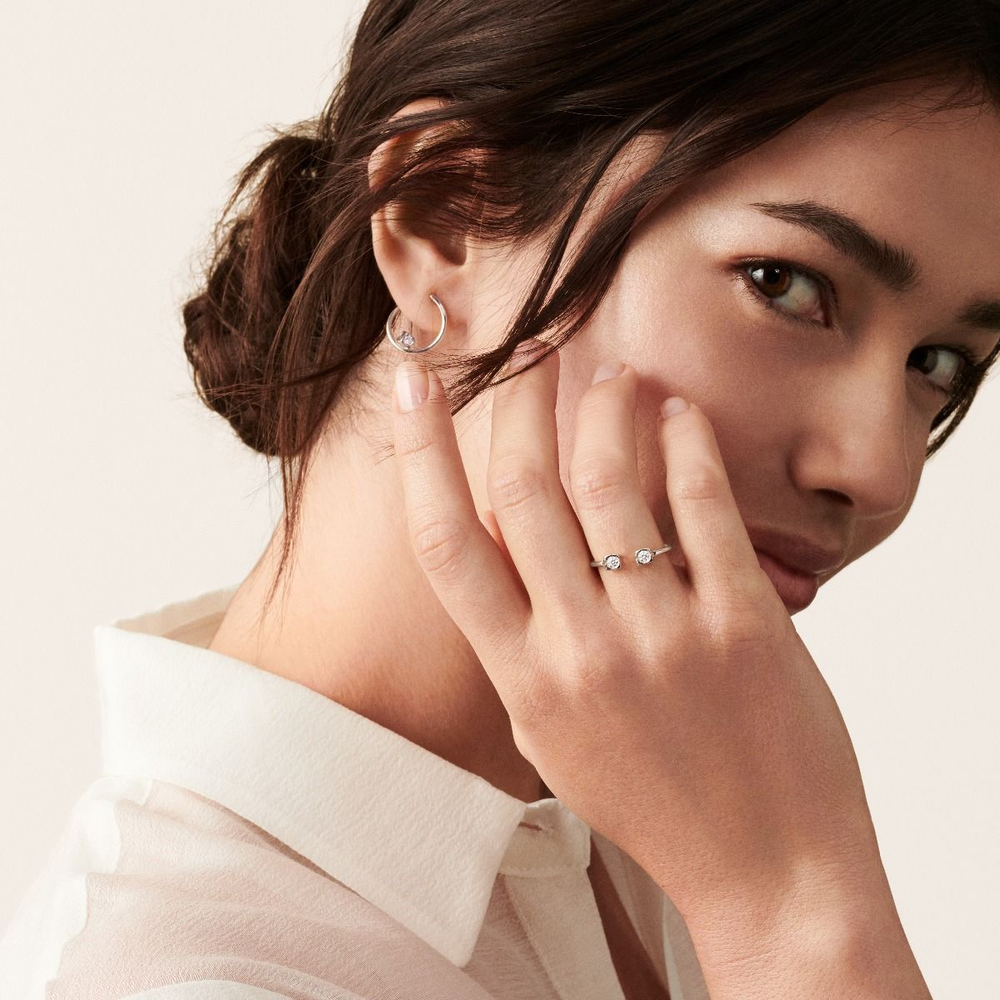 Le Cube Diamant Hoop Earrings