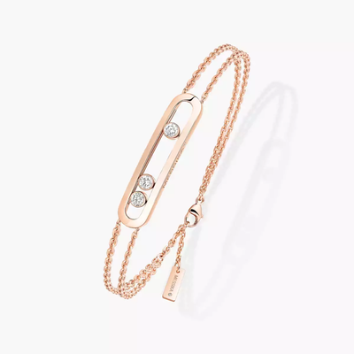 Move Classique Bracelet Diamant Or Rose