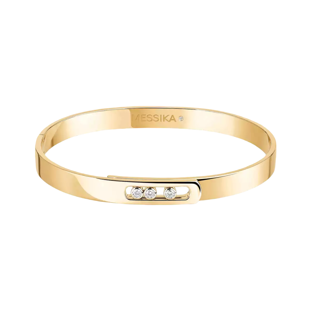 Bangle Move Noa Grandes Tailles Bracelet Diamant Or Jaune