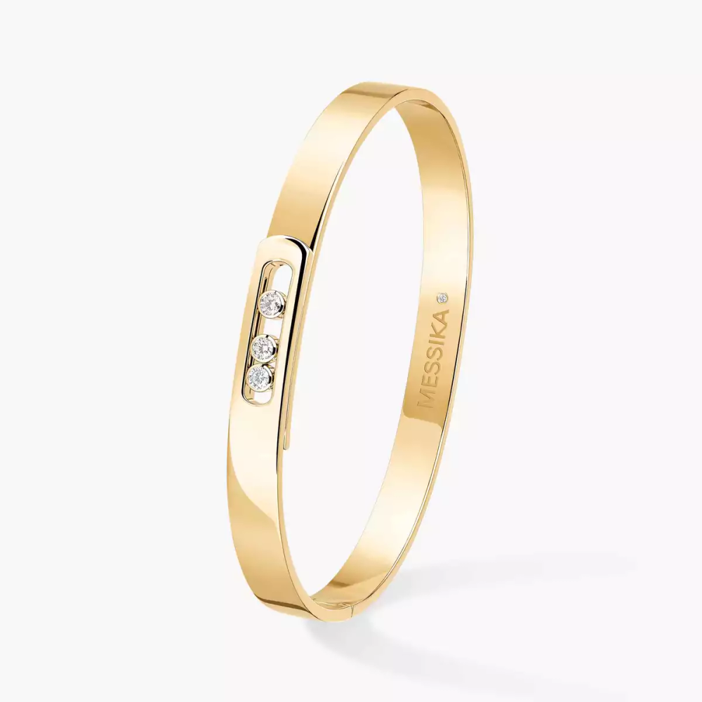 Bangle Move Noa Grandes Tailles Bracelet Diamant Or Jaune