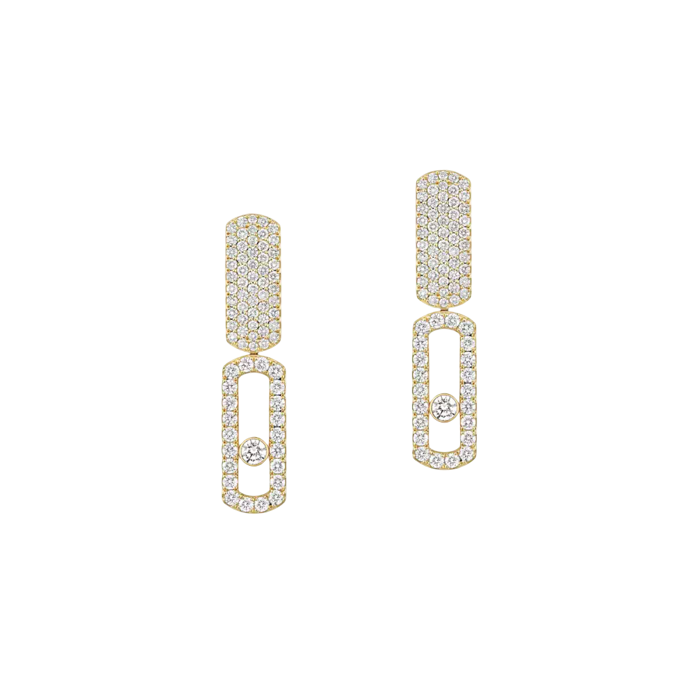 Imperial Move GM Boucles d'oreilles Diamant Or Jaune
