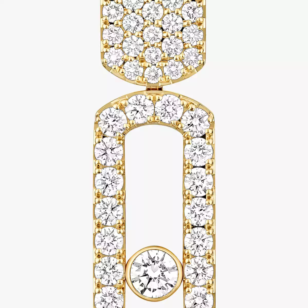 Imperial Move GM Boucles d'oreilles Diamant Or Jaune