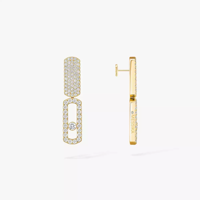 Imperial Move GM Boucles d'oreilles Diamant Or Jaune