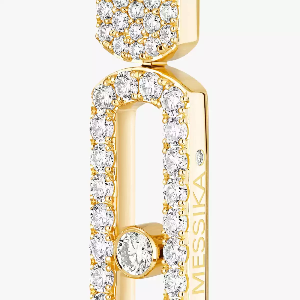 Imperial Move GM Boucles d'oreilles Diamant Or Jaune