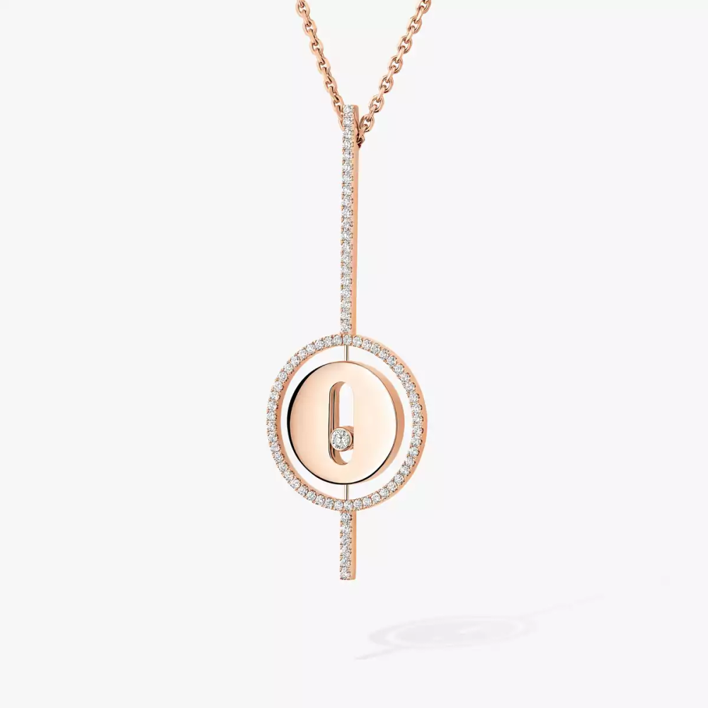 Lucky Move Arrow Collier Diamant Or Rose