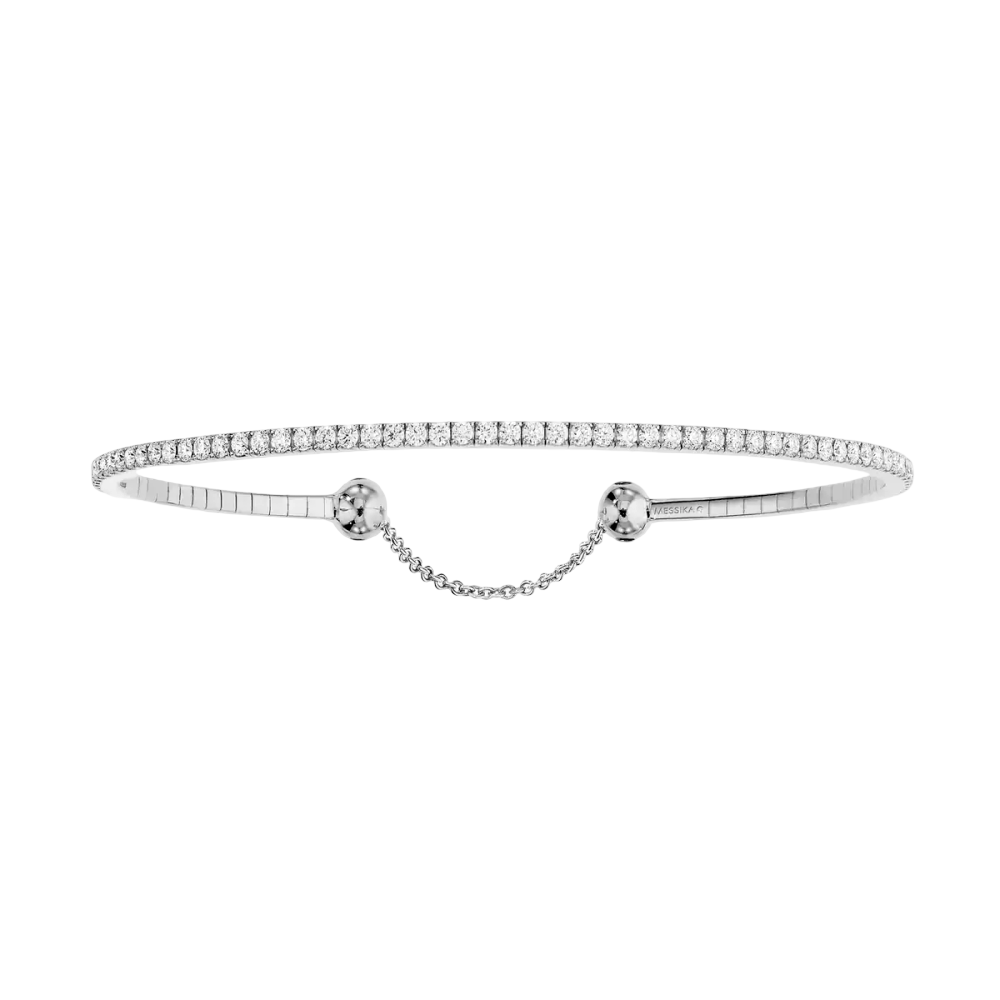 Skinny 1,6ct Bracelet Diamant Or Blanc
