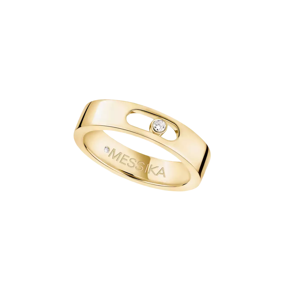 Alliance Move Joaillerie Bague Diamant Or Jaune