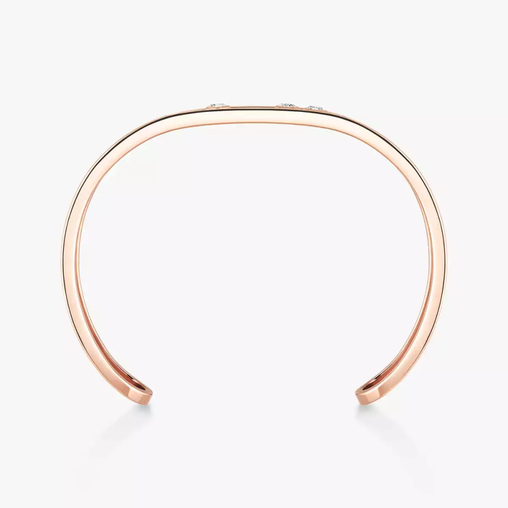 Bangle Move Joaillerie Bracelet Diamant Or Rose