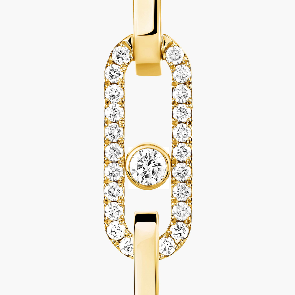 Boucles d'oreilles transformables Move Link Boucles d'oreilles Diamant Or Jaune
