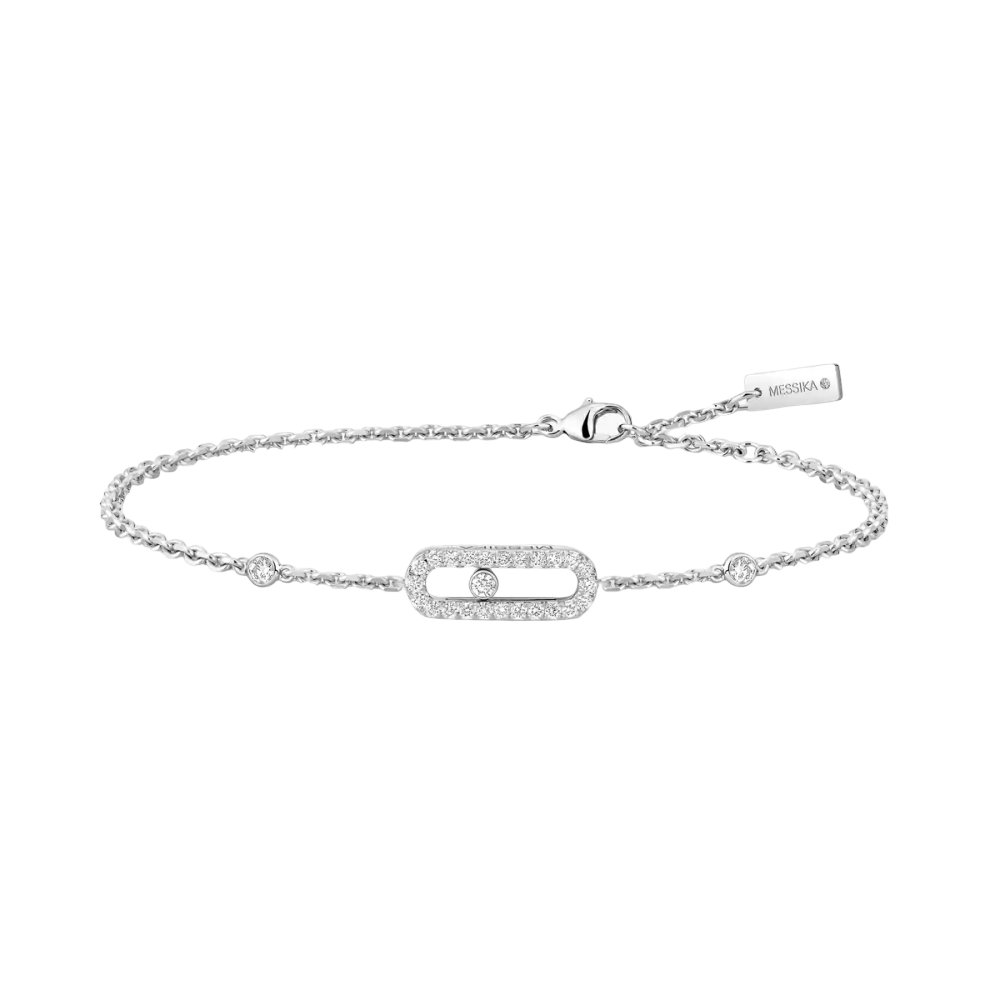 Bracelet pavé Move Uno Bracelet Diamant Or Blanc