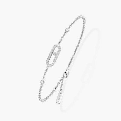 Move Uno Pavé White Gold Diamond Bracelet