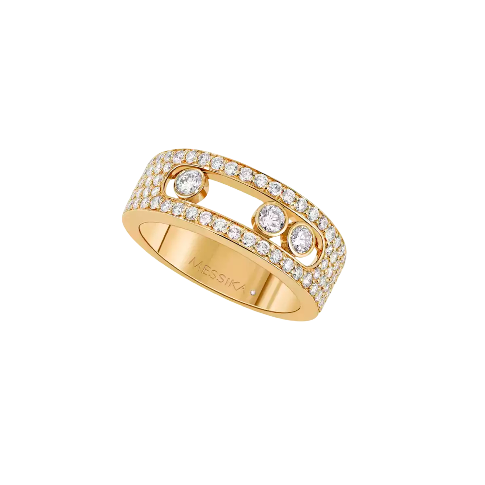 Bague pavée Move Joaillerie PM Bague Diamant Or Jaune