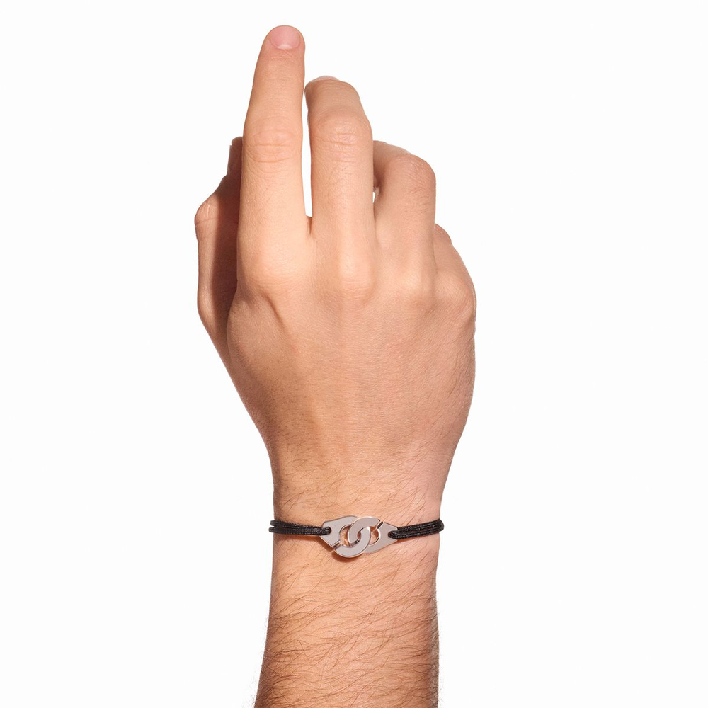Bracelet Sur Cordon Menottes Dinh Van Grand Modèle