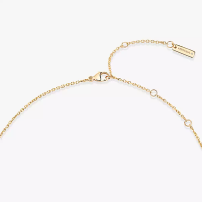 Collier malachite Lucky Eye Collier Diamant Or Jaune