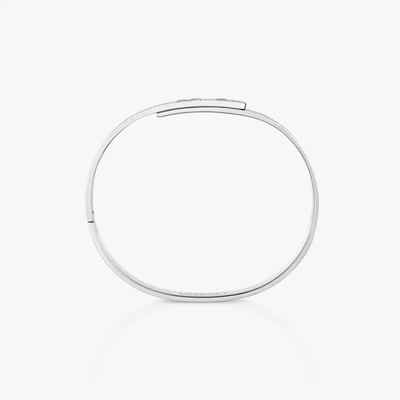 Bangle Move Noa Ciselé Bracelet Diamant Or Blanc