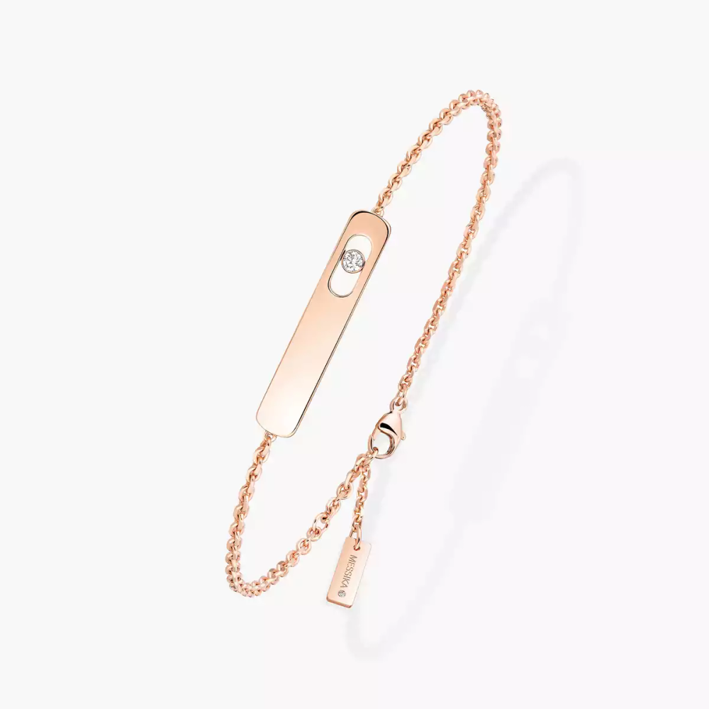 My First Diamond Pink Gold Diamond Bracelet