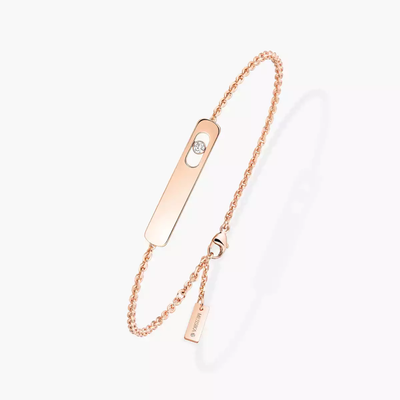 My First Diamond Pink Gold Diamond Bracelet