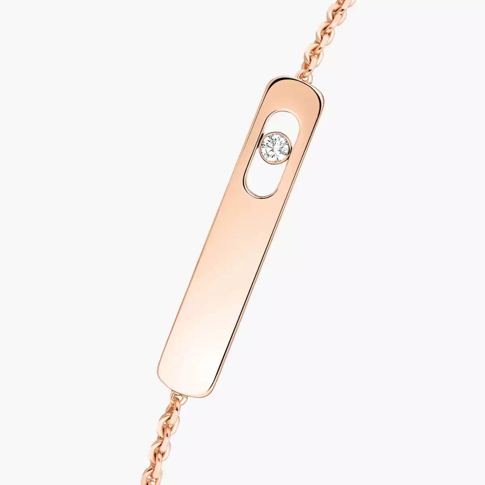 My First Diamond Pink Gold Diamond Bracelet