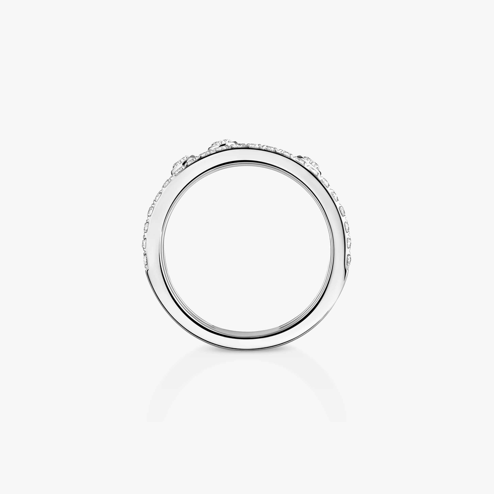 Bague pavée Move Romane GM Bague Diamant Or Blanc