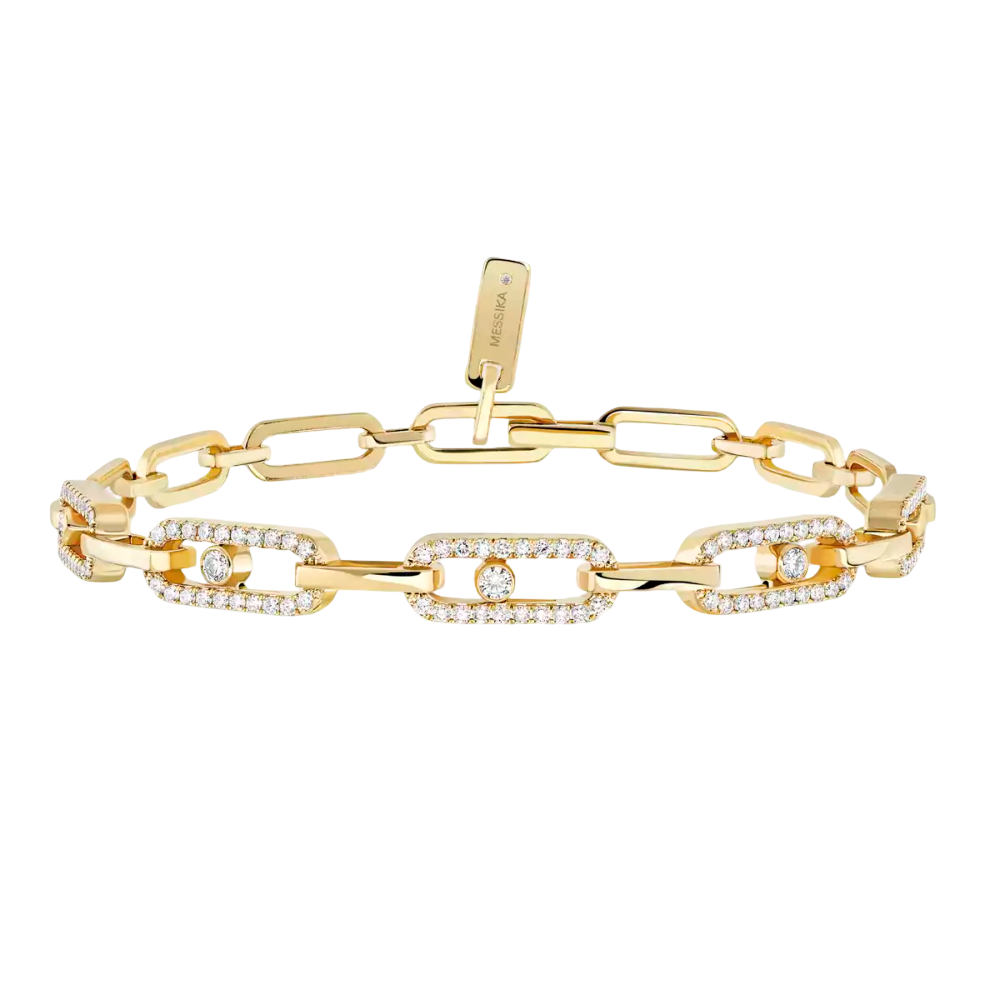 Move Link Multi Bracelet Diamant Or Jaune
