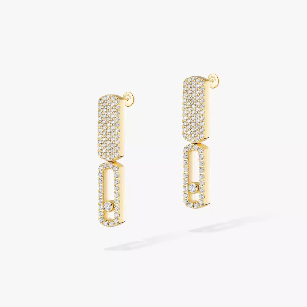 Imperial Move PM Boucles d'oreilles Diamant Or Jaune