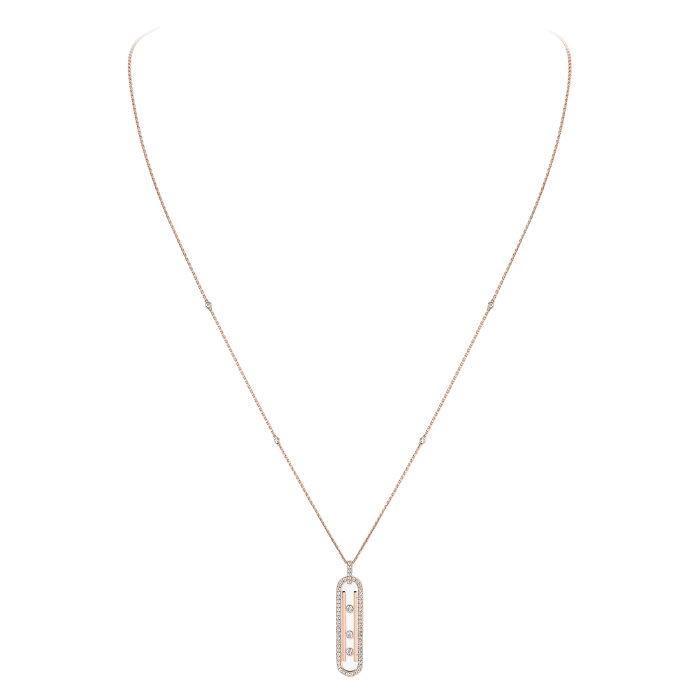 Gold Move Uno Pink Gold Diamond Necklace