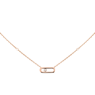 Gold Move Uno Pink Gold Diamond Necklace