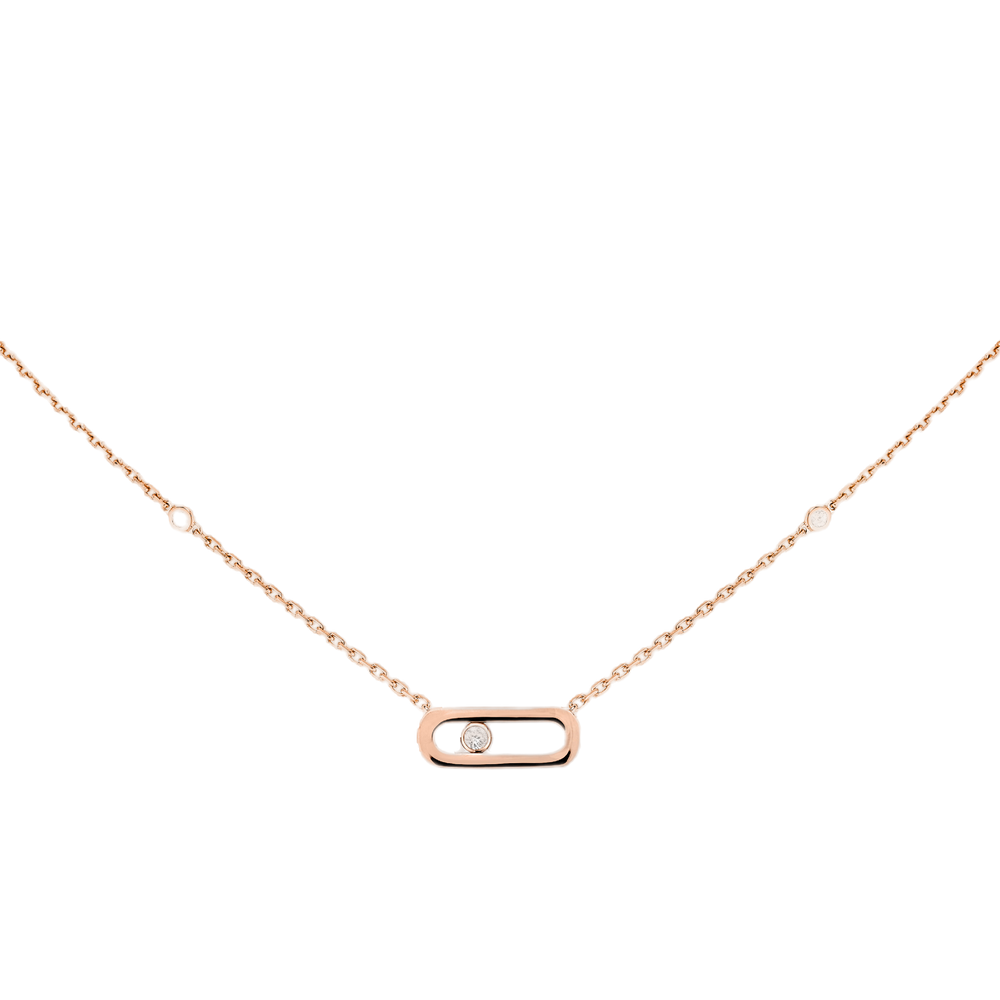Gold Move Uno Pink Gold Diamond Necklace