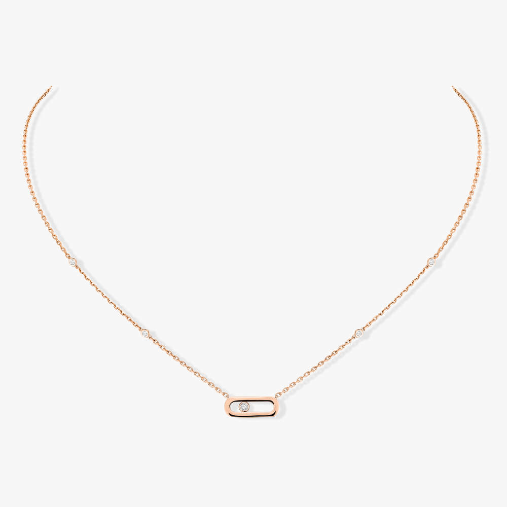 Gold Move Uno Pink Gold Diamond Necklace