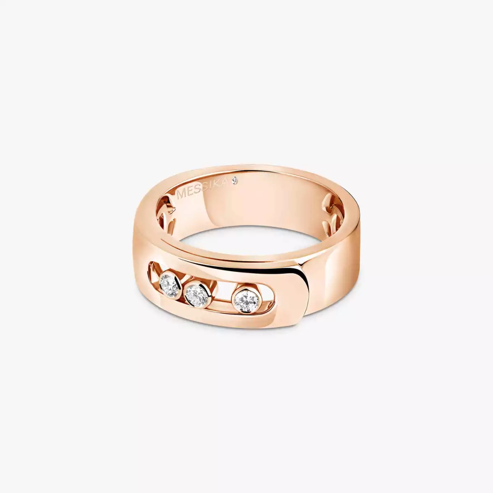 Move Noa Bague Diamant Or Rose