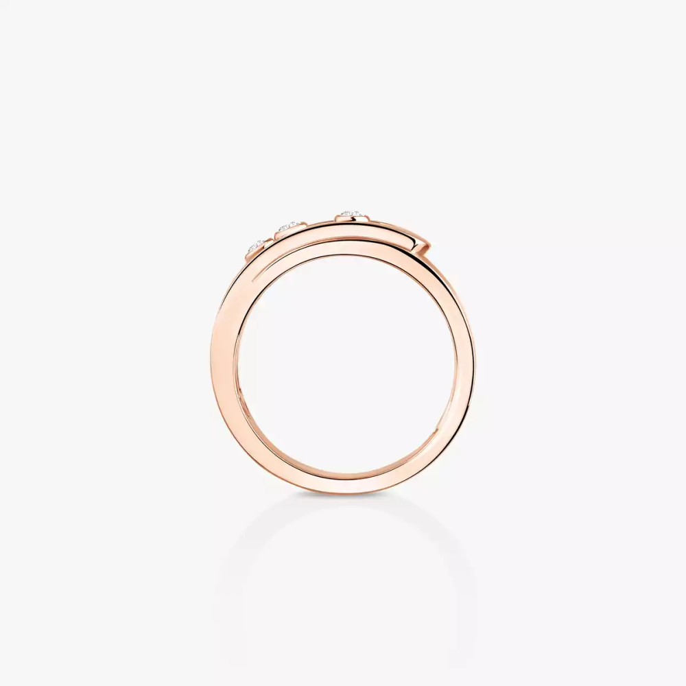 Move Noa Bague Diamant Or Rose