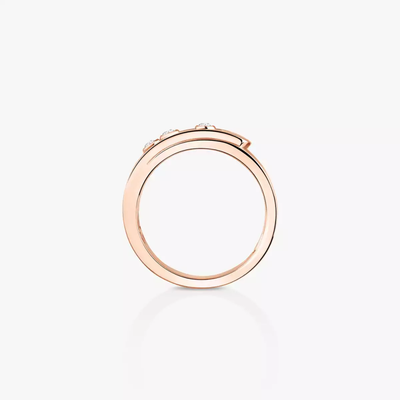 Move Noa Bague Diamant Or Rose
