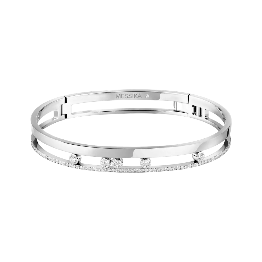 Bangle Move Romane Bracelet Diamant Or Blanc