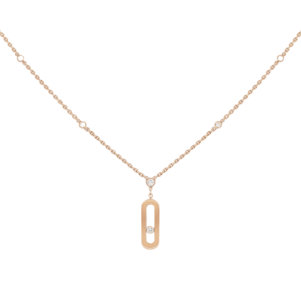 Collier Long Move Uno Collier Diamant Or Rose