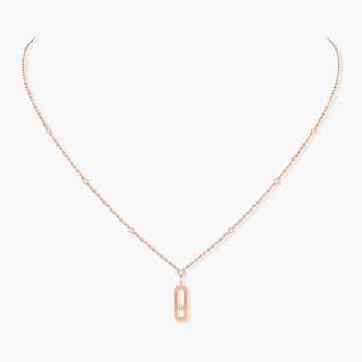 Collier Long Move Uno Collier Diamant Or Rose