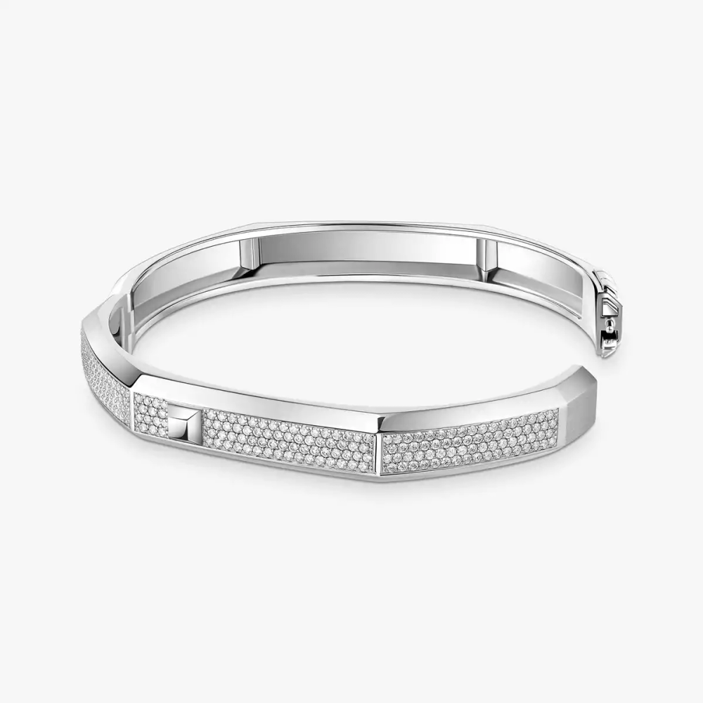 Bracelet pavé Moderniste MM Bracelet Diamant Or Blanc