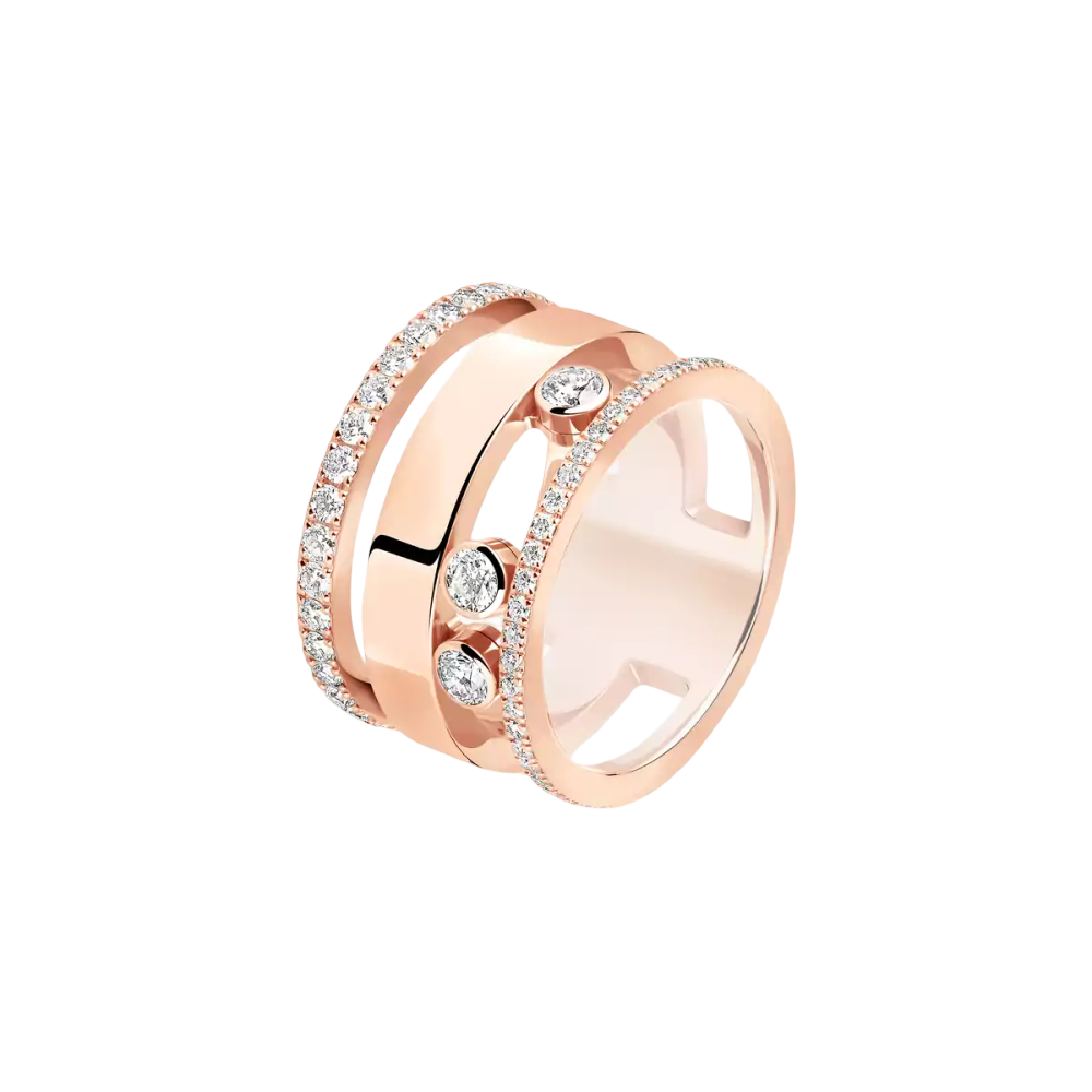 Move Romane GM Bague Diamant Or Rose