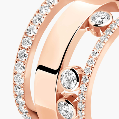 Move Romane GM Bague Diamant Or Rose