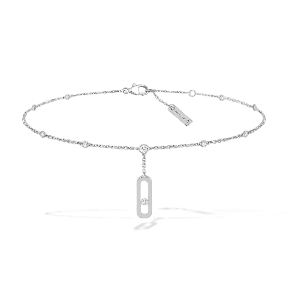 Move Uno Ankle Bracelet White Gold Diamond Bracelet