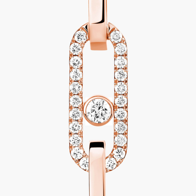 Boucles d'oreilles transformables Move Link Boucles d'oreilles Diamant Or Rose