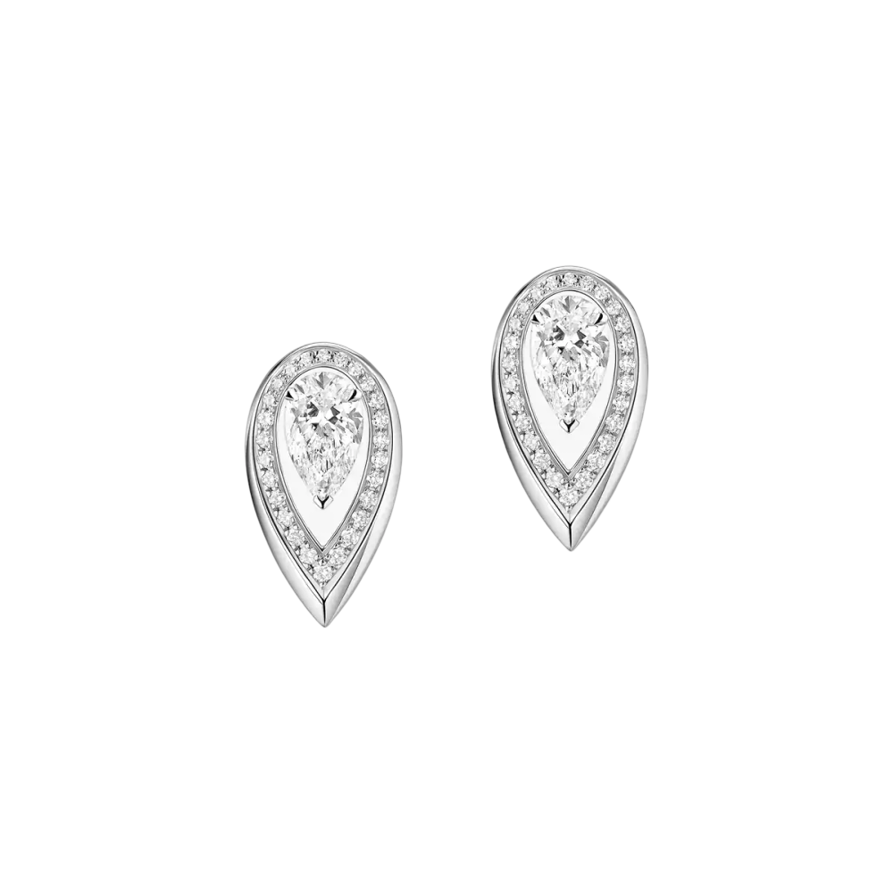 Fiery 0,40ct Boucles d'oreilles Diamant Or Blanc