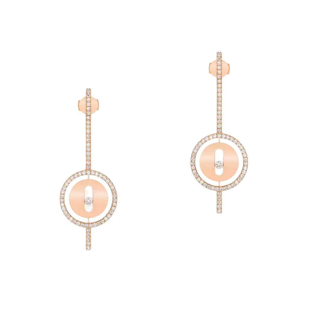 Lucky Move Arrow Boucles d'oreilles Diamant Or Rose