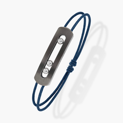 Cordon Move Titanium Graphite Bracelet Diamant Graphite Titanium
