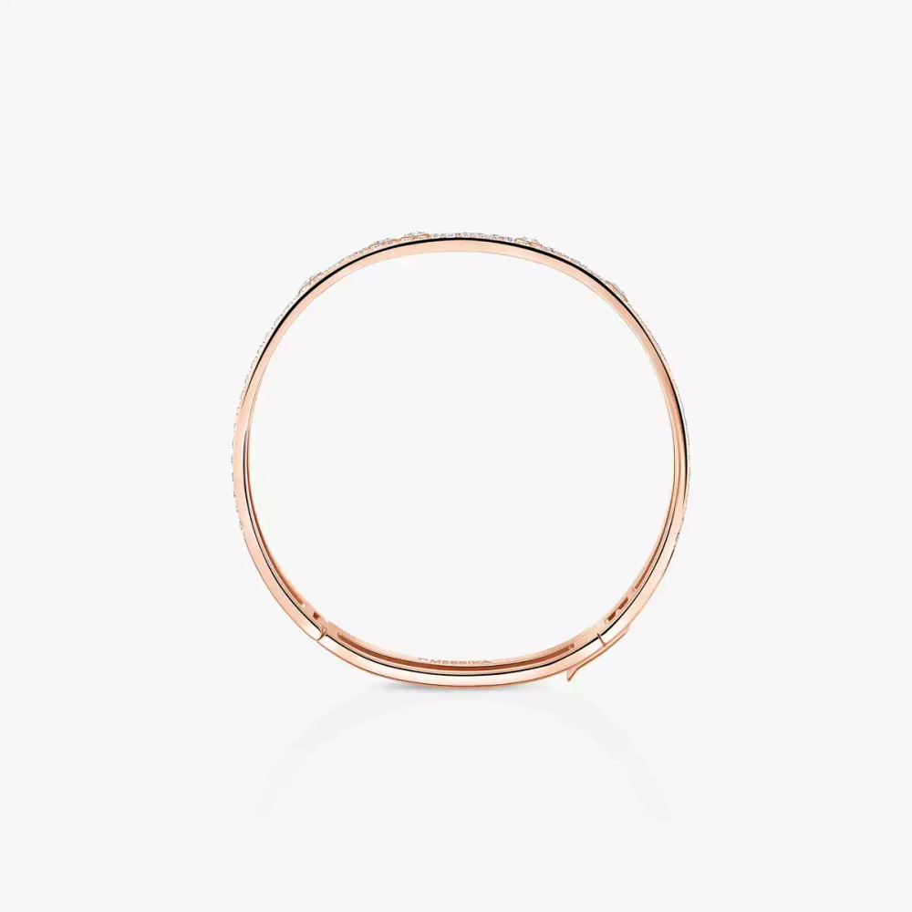 Bangle pavé Move Romane Bracelet Diamant Or Rose