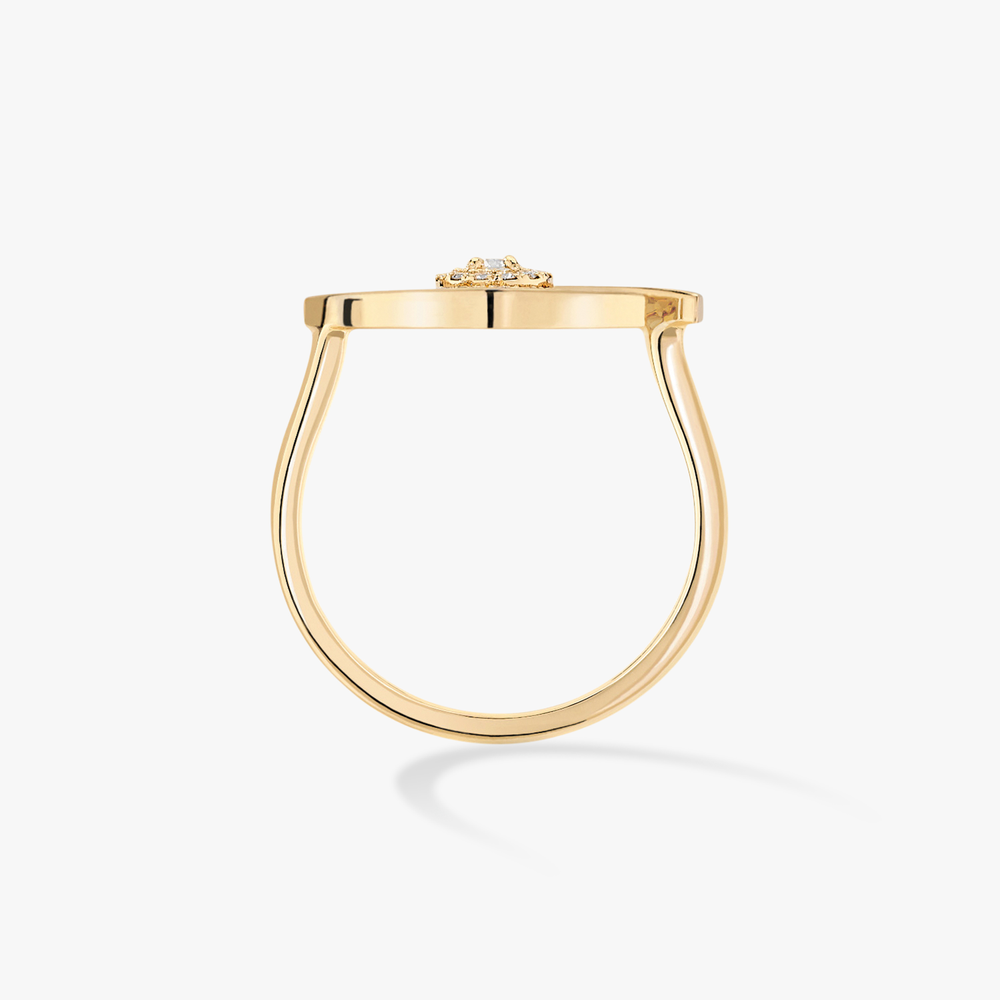 Lucky Eye Yellow Gold Diamond Ring