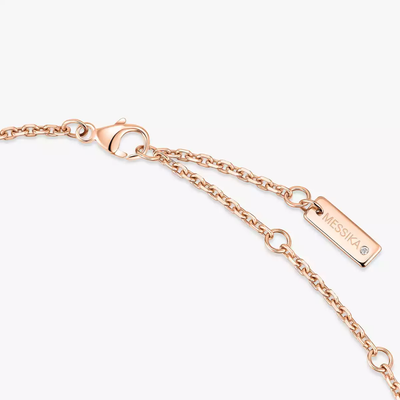 Move Classique Ciselé Pink Gold Diamond Necklace