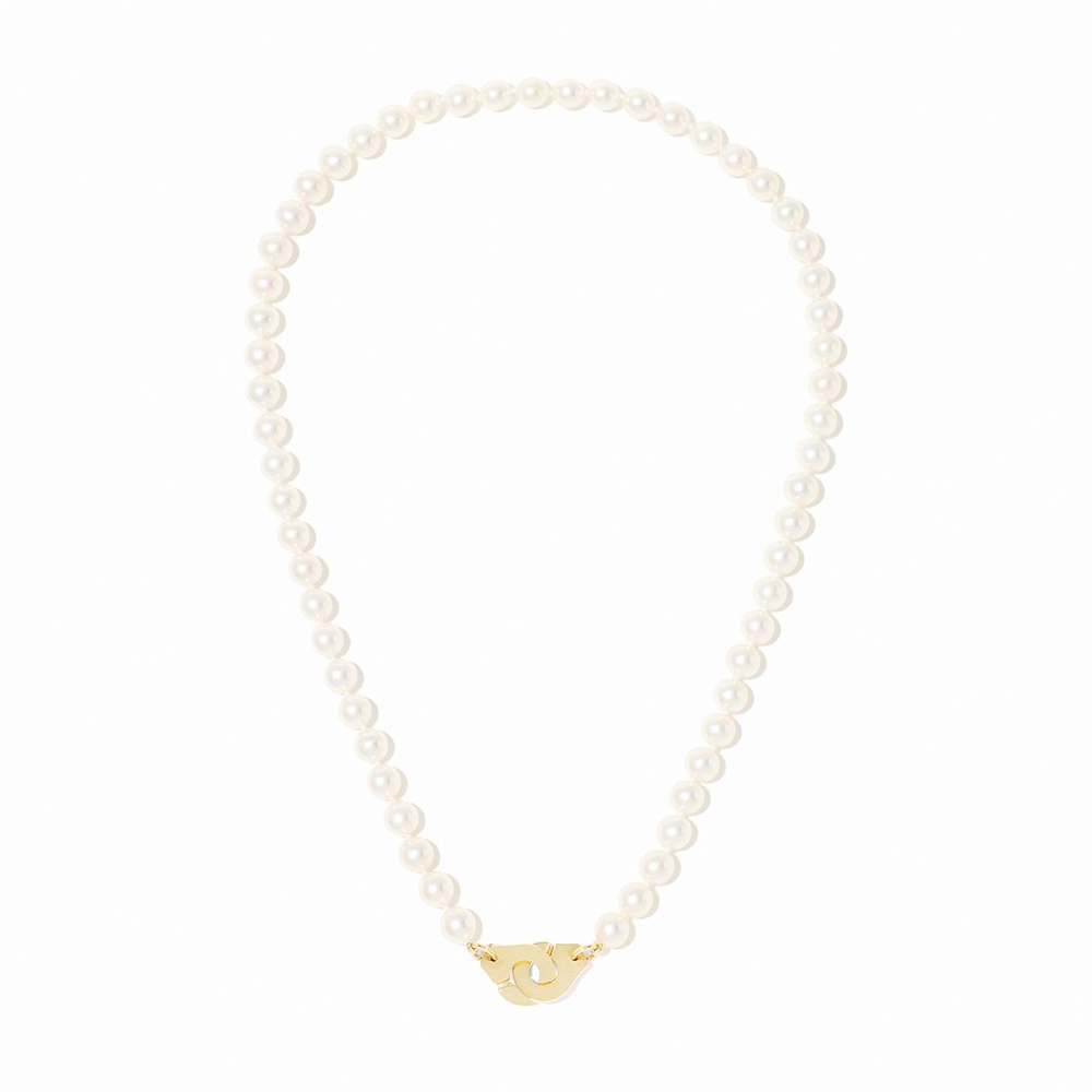 Collier De Perles Menottes Dinh Van R12